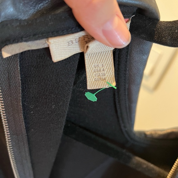 Burberry Black Long Sleeve Dress with Collar - Picture 9 of 11